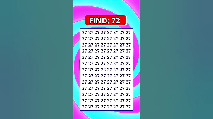 Can You Spot the Hidden 72? 🔥 Hard Eye Test | Find It Challenge #shorts #challenge