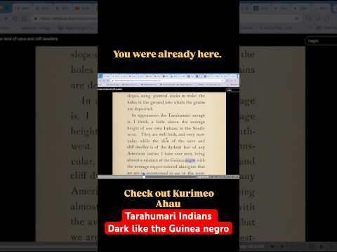 Tarahumari Indians Are Of Very Dark Skin Closely Resembling The Guinea Negro 