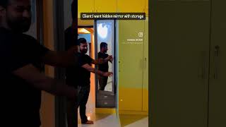 Hidden Dressing Mirror With Storage In Wardrobe