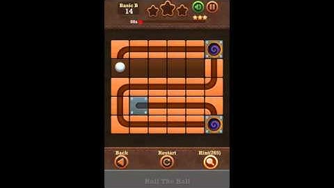 Roll The Ball Slide Puzzle 2 - Basic B Level 14 Walkthrough