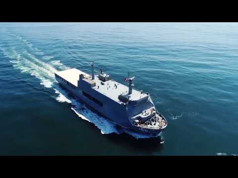 Peruvian new amphibious assault ship begins initial sea trials