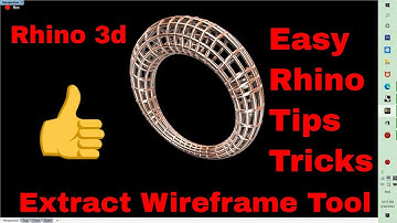 extract wireframe command in rhino | rhino tutorial | rhino basics | creative world