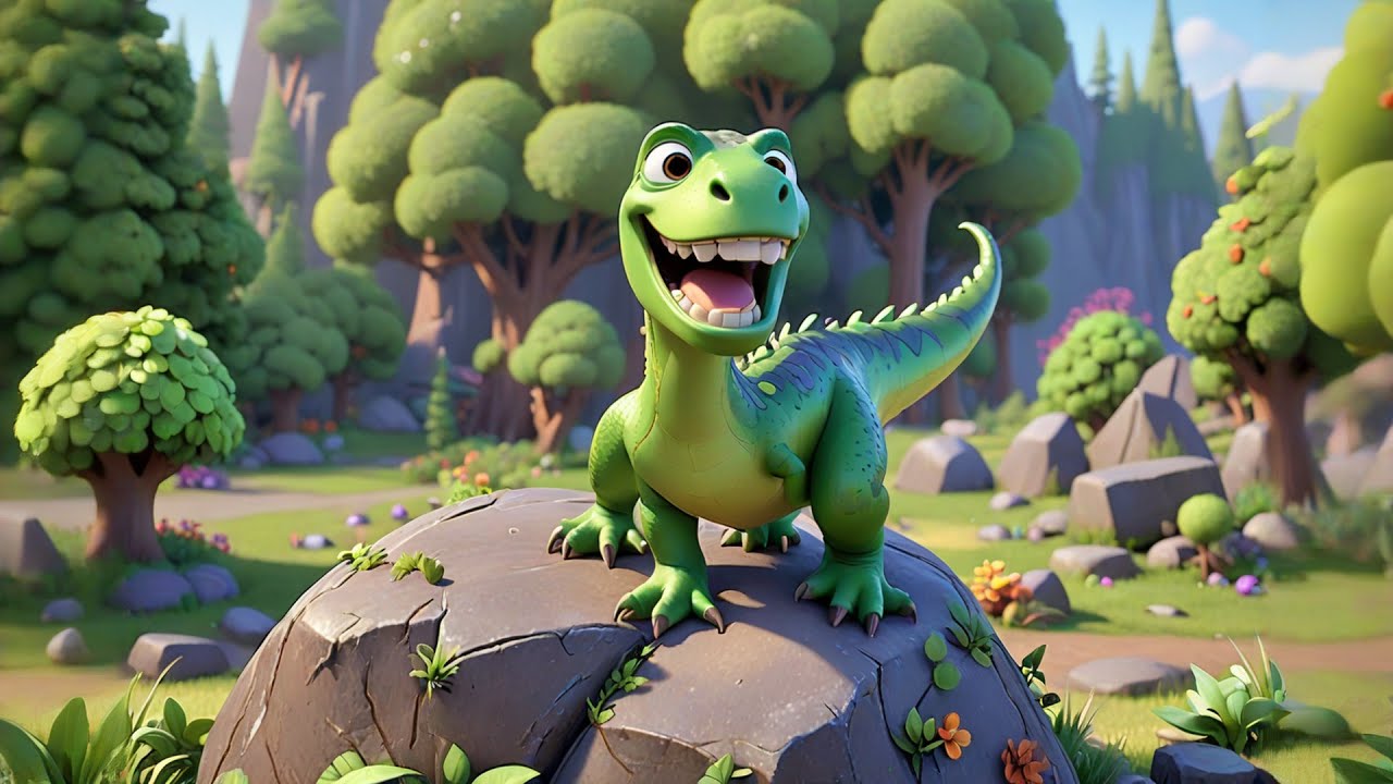 Five Roaring Dinos Spot the Shapes | Shape Song for Kids | Nursery Rhymes and Learning Fun