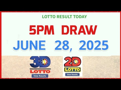 5PM Lotto Results