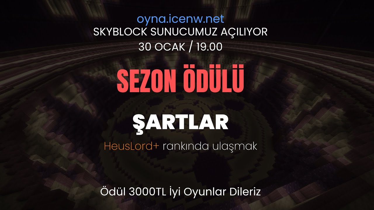 Skyblock Yeni Sezon Açılıyor. 