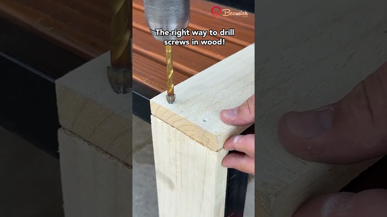 The right way to drill screws in wood! 