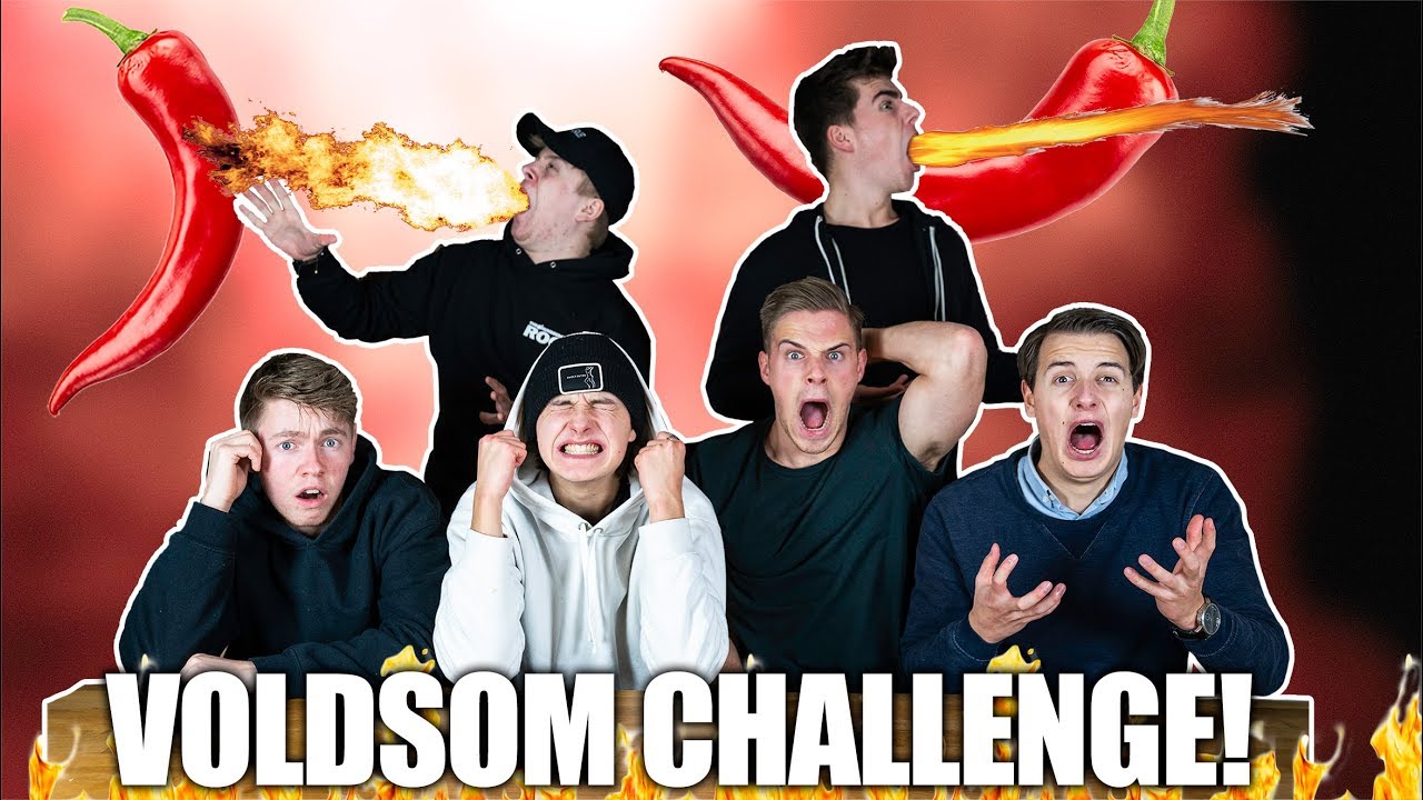 VILDT STÆRK CHILI CHALLENGE!? | MED GUTTERNE!