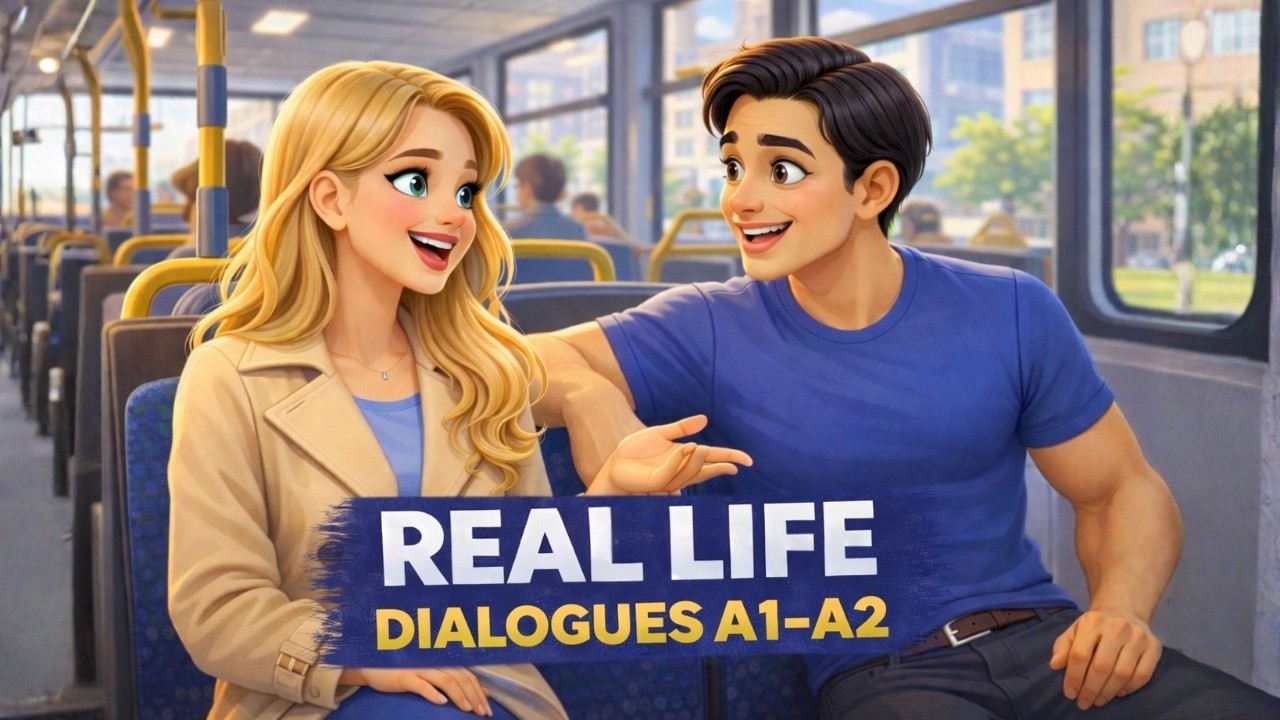 10 Simple English Conversations for Beginners | Real-Life English Dialogues (A1-A2)