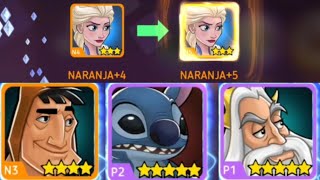 Pacha 4 Estrellas y Elsa Es Naranja +5 !!! - Disney Heroes Battle Mode