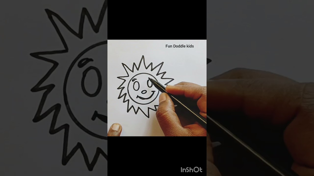 Easy Sun Drawing for Kids 🌞🎨