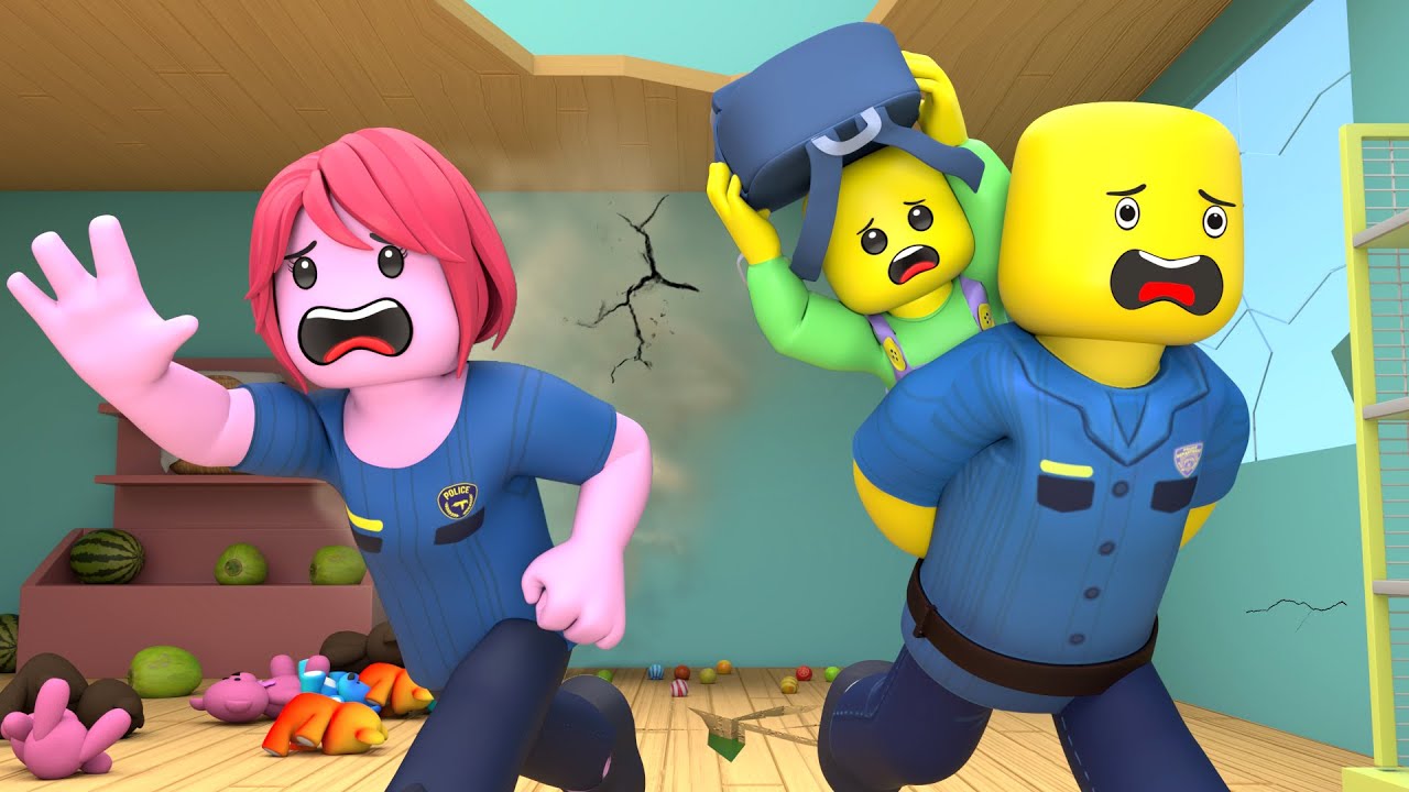 ROBLOX Brookhaven 🏡RP - FUNNY MOMENTS: Earthquake Safety (Roblox Animation)