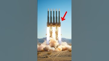 5 Giant Missiles Launch Together from Desert – Unreal AI Simulation