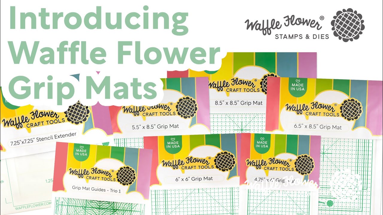 Waffle Flower Grip Mat Guides Trio 1