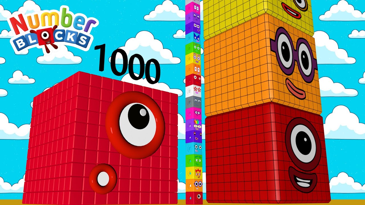 Numberblocks MEGA COUNTDOWN! 1,000 to 10 MILLION! 🎉