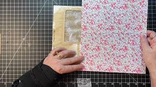 Unique Pages Continued & Pattern Tissue Tri-Fold Journal Card