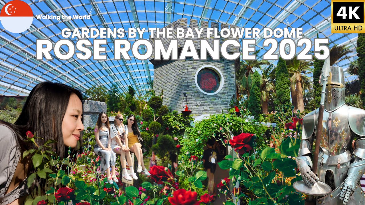 ROSE ROMANCE 2025 Opening Day FULL Tour at Gardens by the Bay Flower Dome [4K]