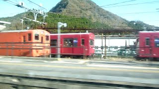 JR特急 はまかぜ 車窓風景 Part4 播但線 福崎〜寺前 (逆光によるピンぼけ部分早送り)