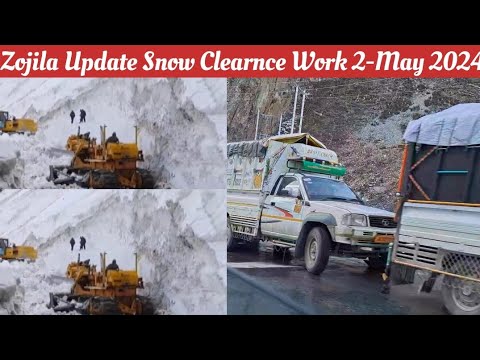 Zojila Update Today - Snow Clearnce Work Continue Both teams on Zojila Pass 