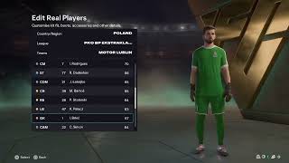 FC 26 Motor Lublin Overall Player Ratings