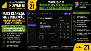 Curso Completo de Power BI | Aula 21 - Página de Dica de Ferramenta e Ícones no Figma