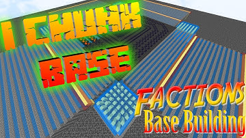 1 CHUNK BASE LAYOUT!!!!! Minecraft Factions Base Building w/ TheProVidz