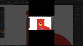 How to make  Bear logo #adobeillustrator  #shortvideo