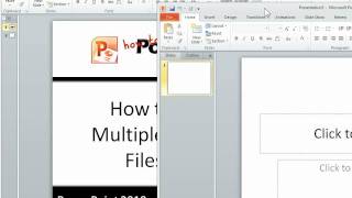 How to work with PowerPoint 2010 files using multiple monitors and the SDI