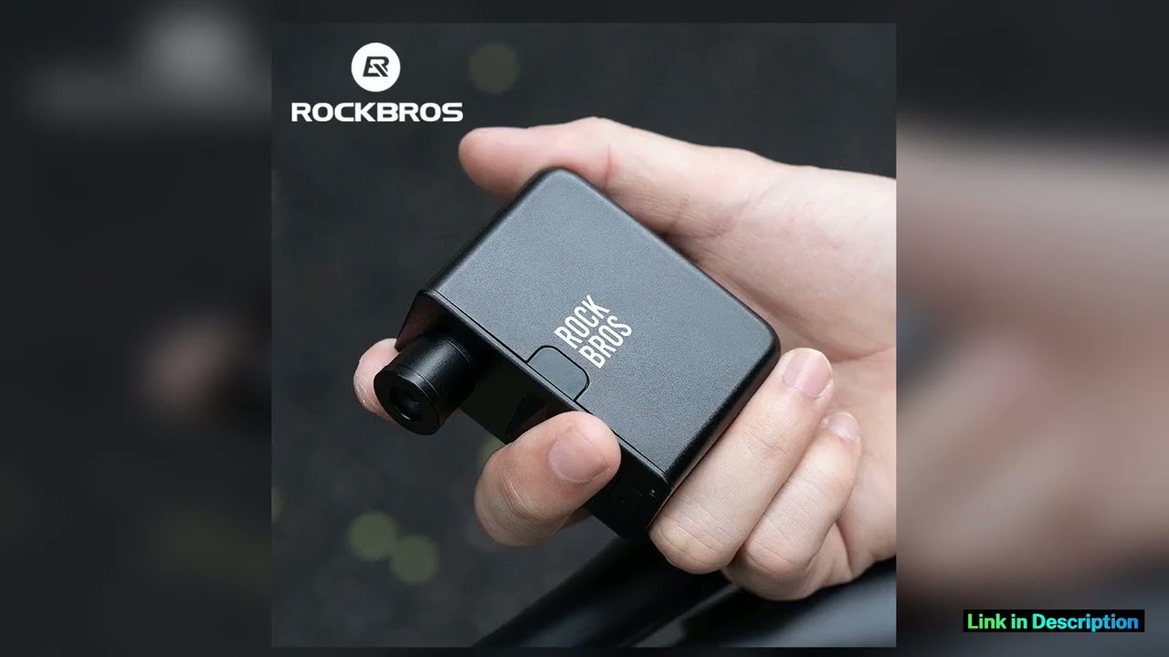 ROCKBROS Bike Pump Portable Mini Electric Air Pump Handheld 120PSI Rechargeable Tire Inflator Car