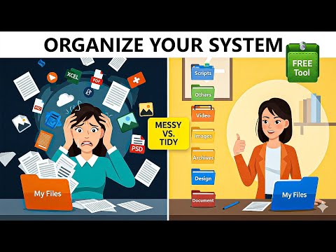 Organize Your Messy Downloads & Desktop in 1 Click | Auto File Organizer (Windows App)Center Pivot