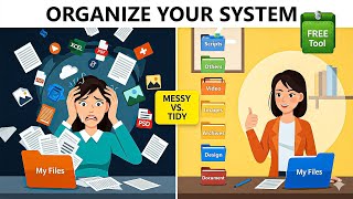 Organize Your Messy Downloads & Desktop in 1 Click | Auto File Organizer (Windows App)Center Pivot screenshot 2
