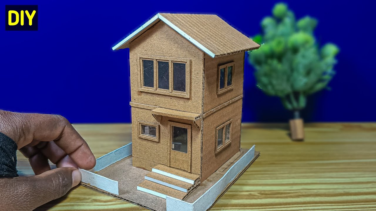 2 Storey - How To Make Detailed Cardboard House [V-70]