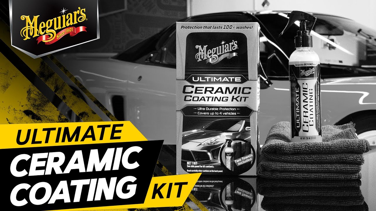 Meguiar's Ultimate Ceramic Coating Kit – Ultra trwała ceramiczna ochrona, hydrofobowość  i połysk