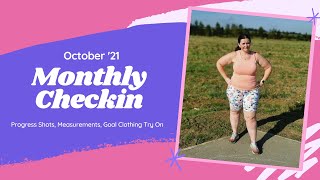 Monthly Checkin - October 2021 Weightloss Series Laura Fat To Fit