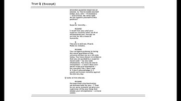 Star Trek: The Next Generation - "True Q" (Excerpt)