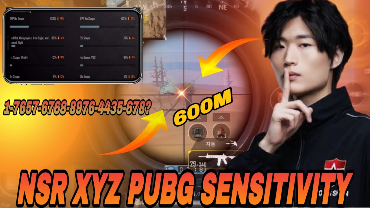 WORLD NO.1 PLAYER ZERO RECOIL SENSITIVITY  PUBG/BGMI (2025) | NSR XYZ PUBG SENSITIVITY AND CONTROL |
