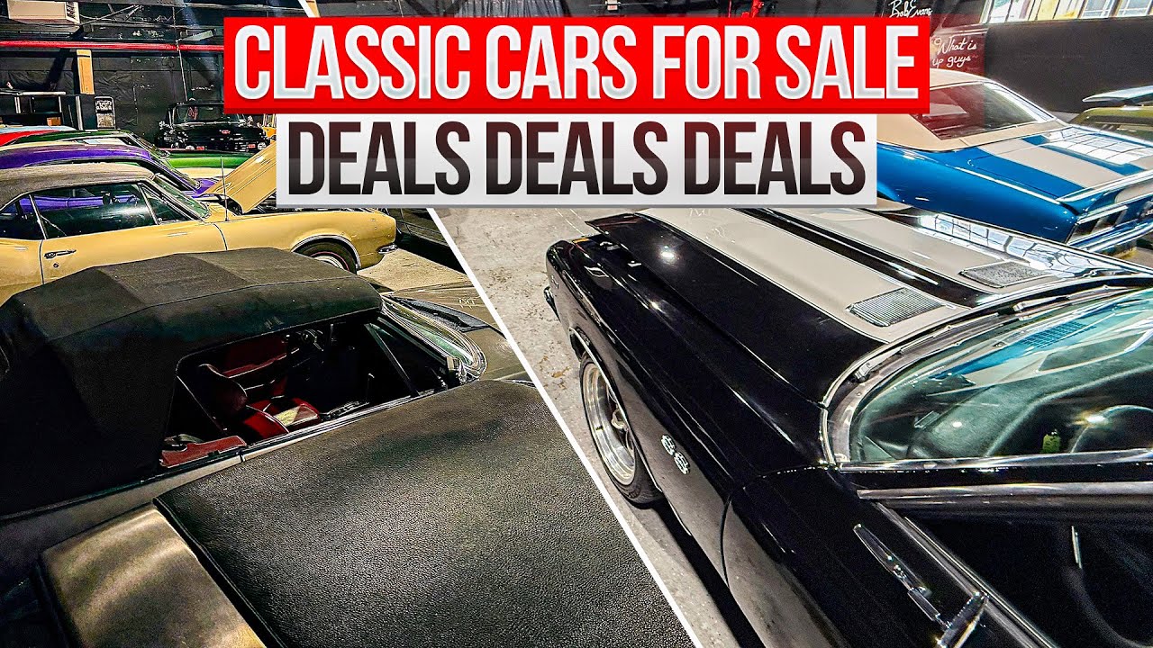LOT WALK CLASSIC CARS FOR SALE! 20+ CARS ROB EVANS OF BOB EVANS CLASSICS