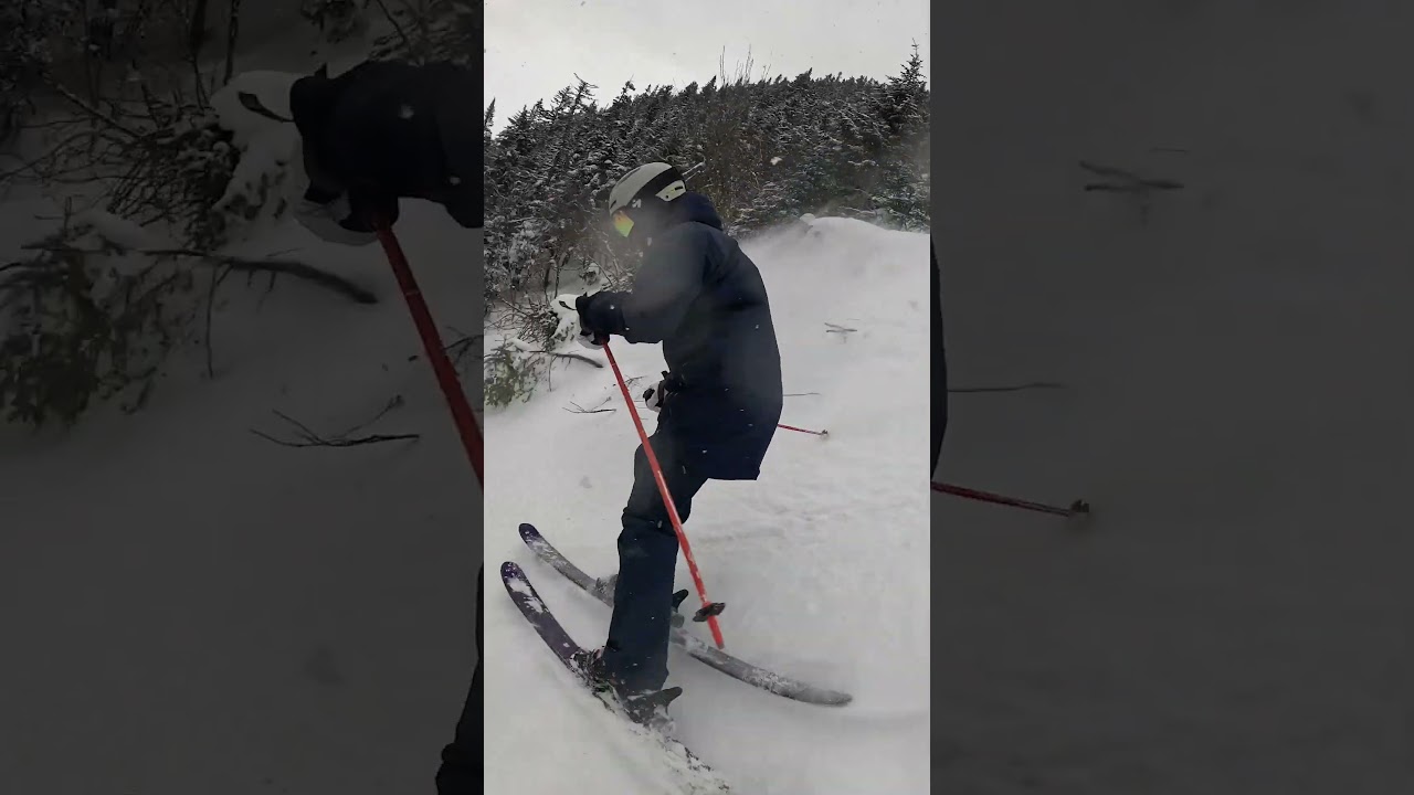 Jeff Testing the 2025 Salomon QST 98 at Stowe Mountain Resort with SkiEssentials.com