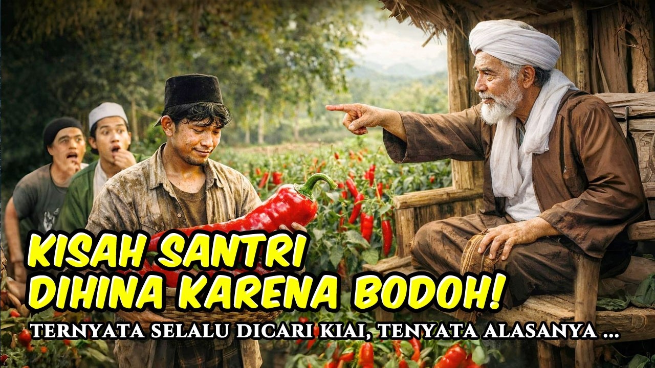 DIANGGAP SANTRI PALING BODOH! Tapi Kiai Setiap Hari Mencarinya… Semua Terdiam Saat Tau Alasanya