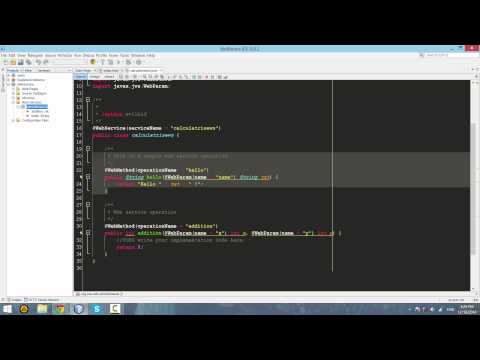 web service with netbeans