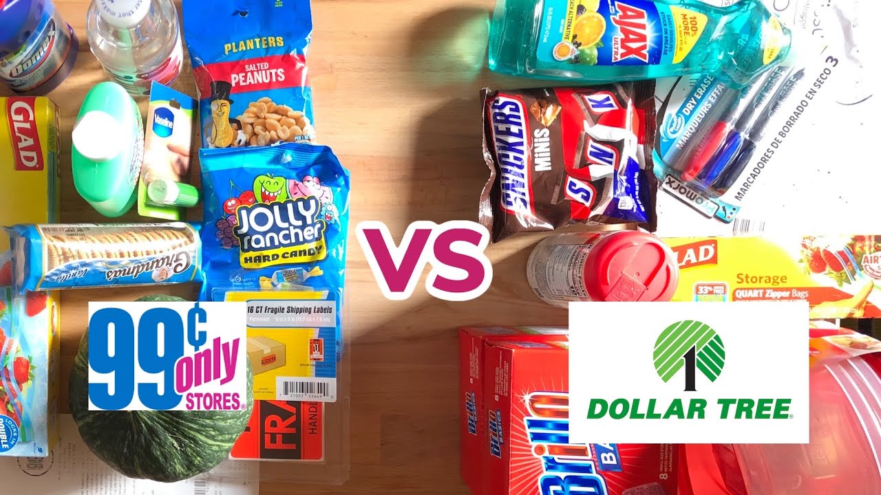 Dollar Tree Vs 99cent Store YouTube