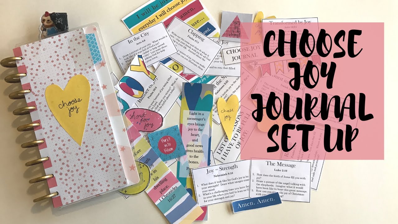 CHOOSE JOY JOURNAL SET UP | Creative Faith & Co. - YouTube