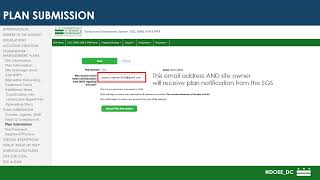 SGS Training – Submit Plan & Add Contact for Notifications