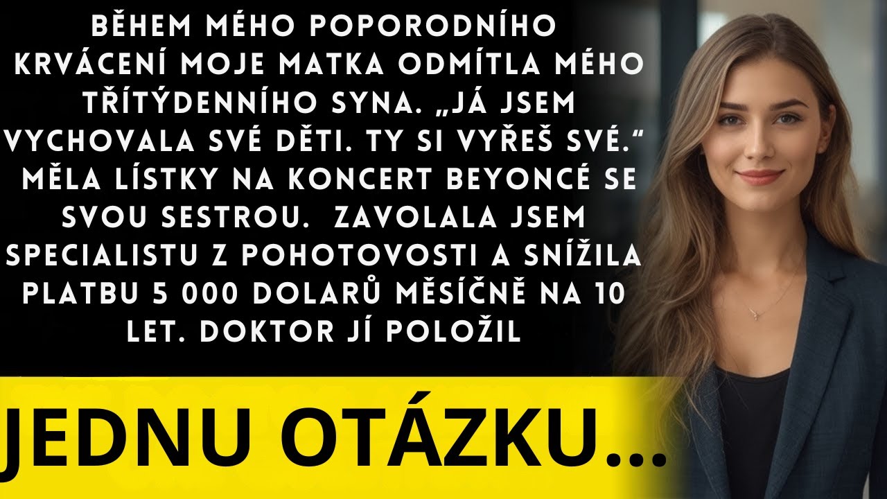 Zrovna když jsem v koupelně držela Olivera a cítila, jak mi život vytéká z těla, mi máma poslala zprávu: „Užij si to, my jsme v první řadě na Beyoncé." Můj tlak klesal, záchranář mi křičel do...