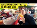 Um japonês encontrou o melhor pastel que já comeu no Brasil