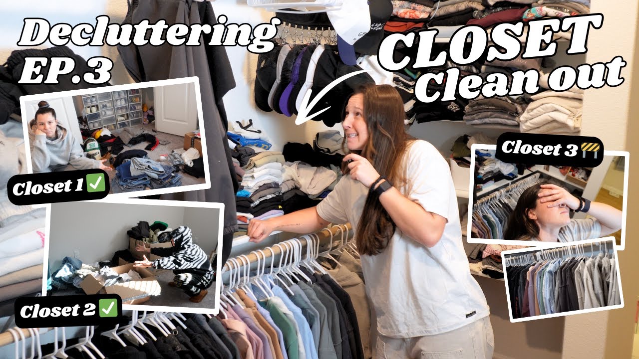 EXTREME New Year CLOSET CLEAN OUT | Purging All My Clothes | (DECLUTTERING EP.3)