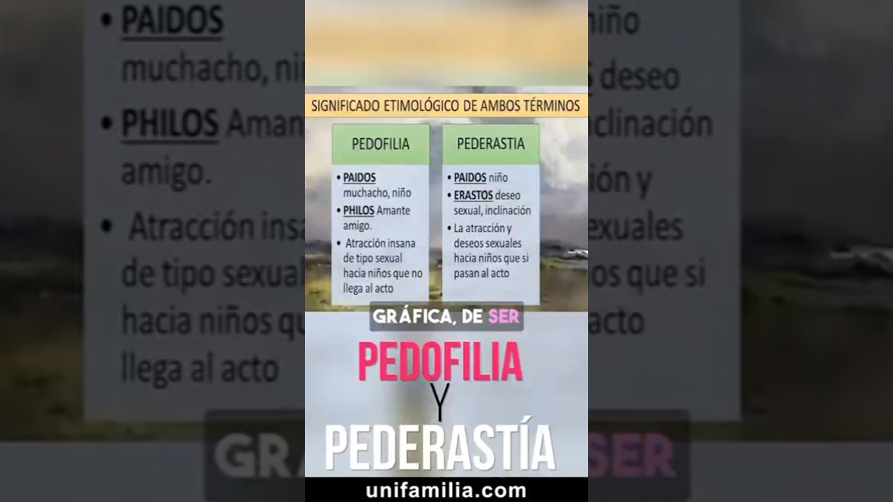 Pedofilia y pederastia