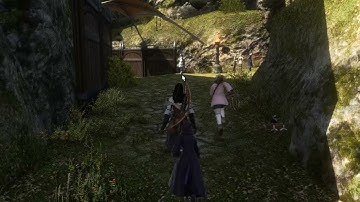 Final Fantasy XIV: A walk through Gridania (with shaders)