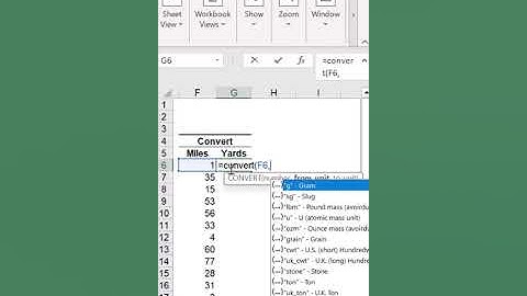 AUTOMATICALLY CONVERT MILES TO YARDS IN EXCEL #shortvideo #excel #viral #convert #yards #miles #tips