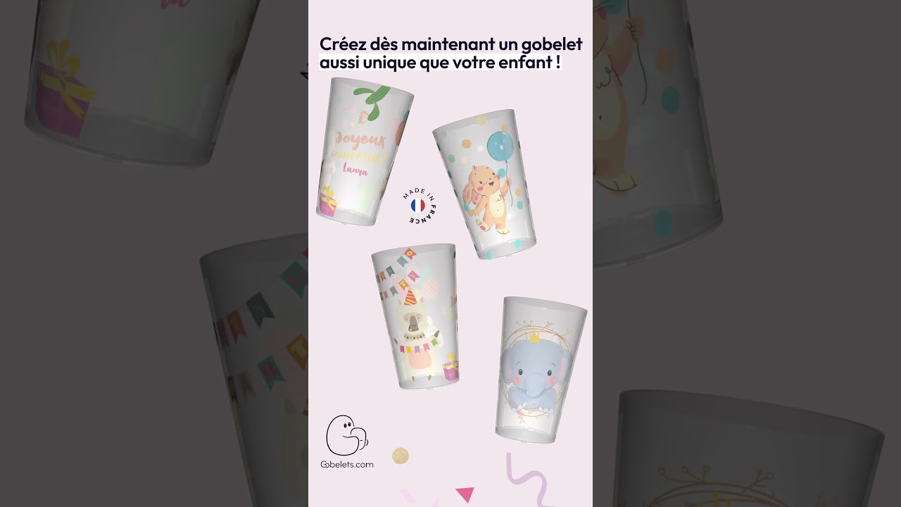 Gobelets personnalisés : pour un anniversaire magique et unique ! 🎉