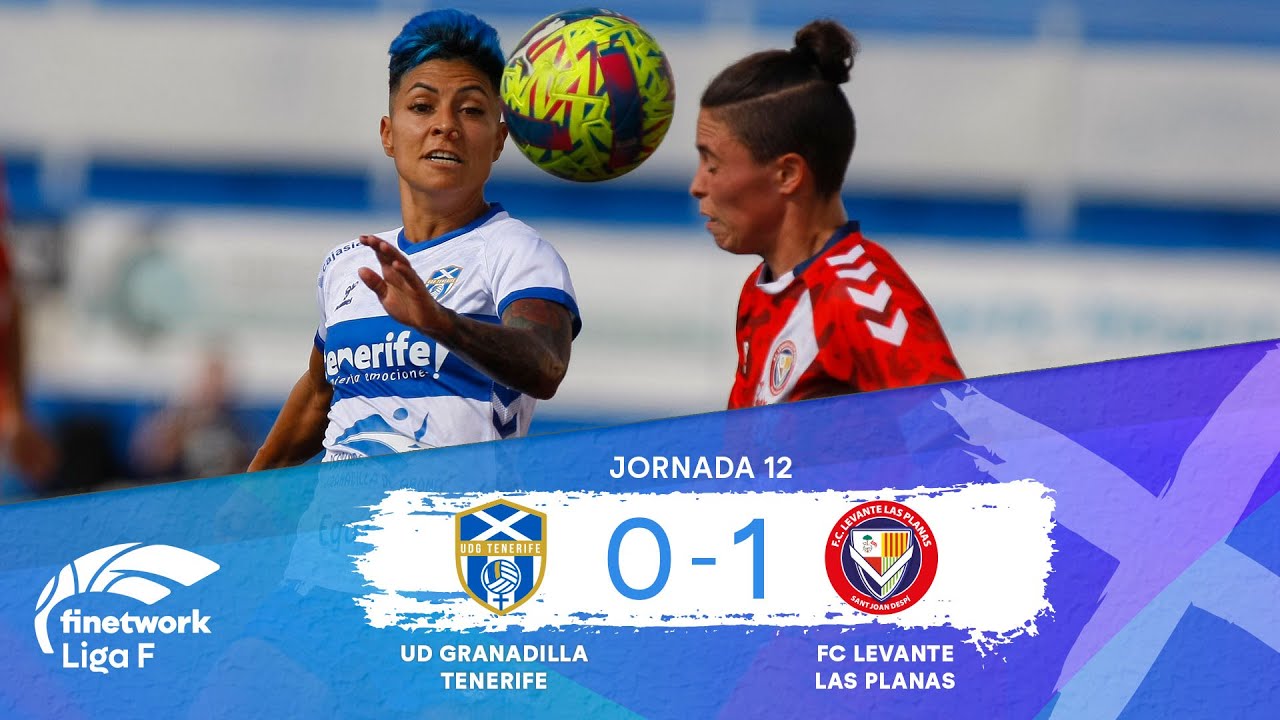 RESUMEN Y GOLES UDG TENERIFE FEMENINO vs FC LEVANTE LAS PLANAS ...